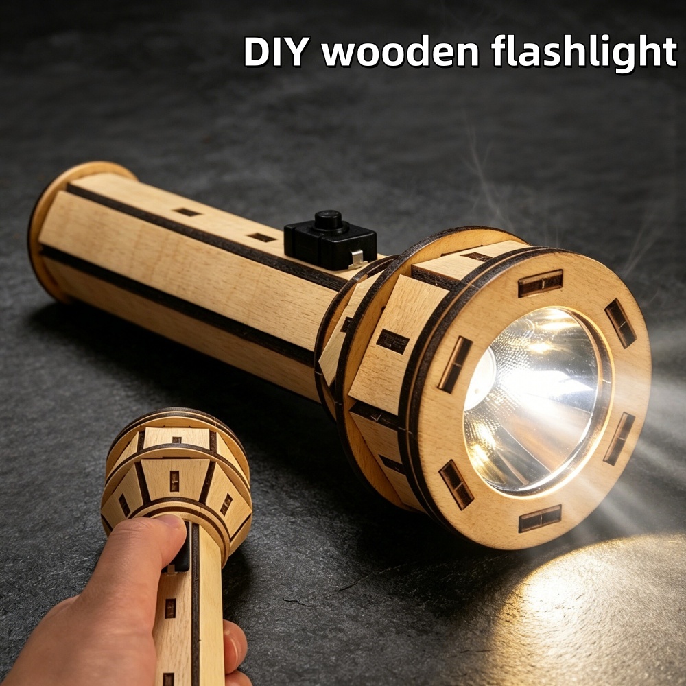 Wooden DIY Flashlight Puzzle K – обзор и цена Science Project Diy
