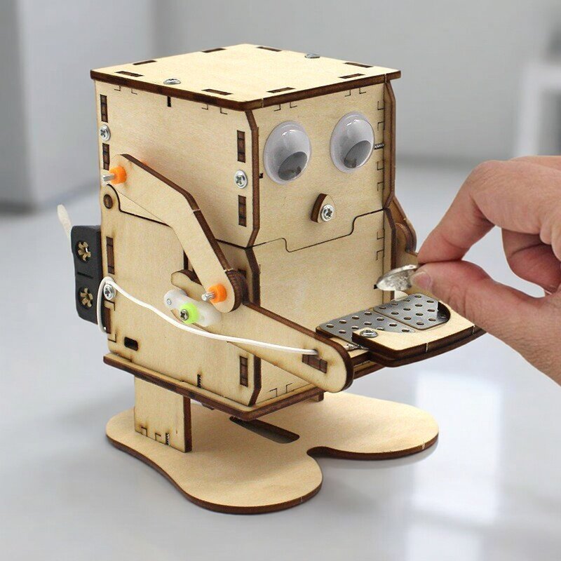 Wooden Assemble DIY Robot Eati – обзор и цена Science Project Diy