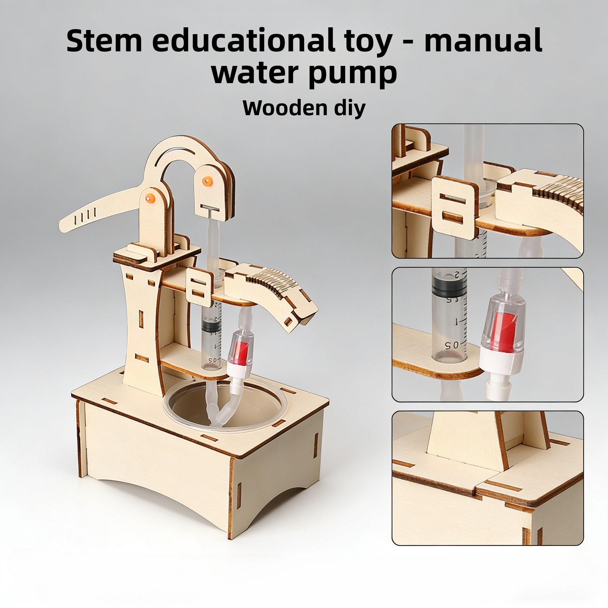 Wooden DIY Hand Pump Well Mode – обзор и цена Science Max